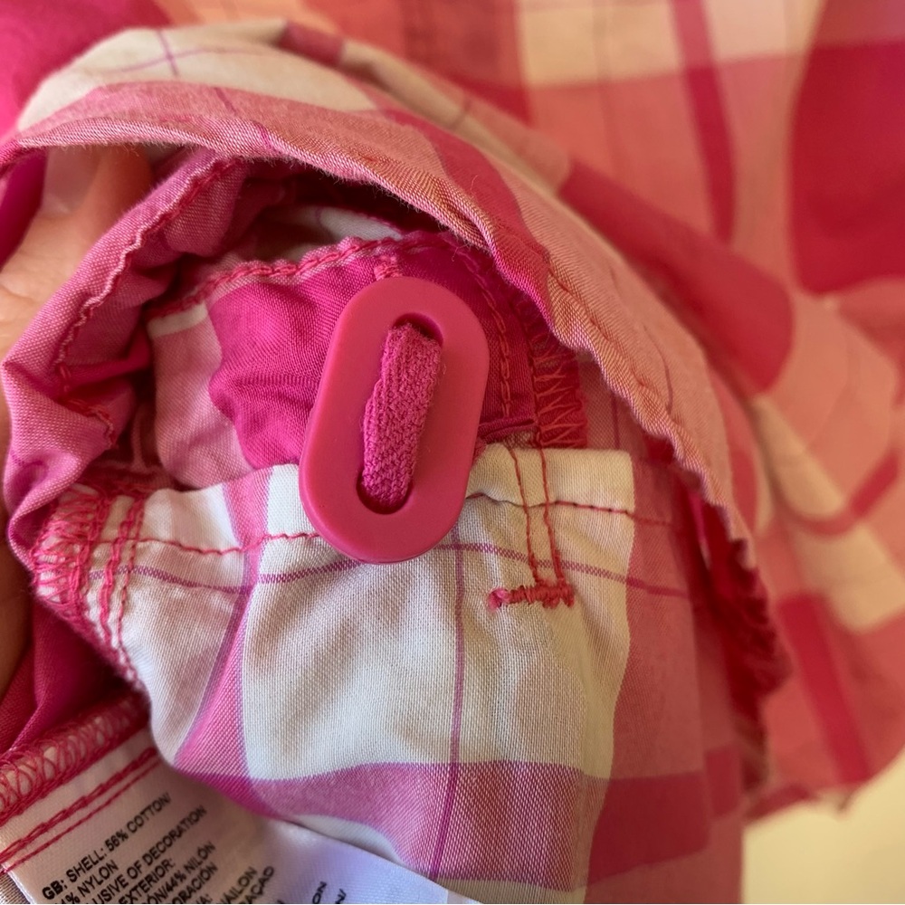 The North Face shade me pink and white plaid top - Picture 9 of 9